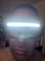 Lumora customer wearing safety glasses